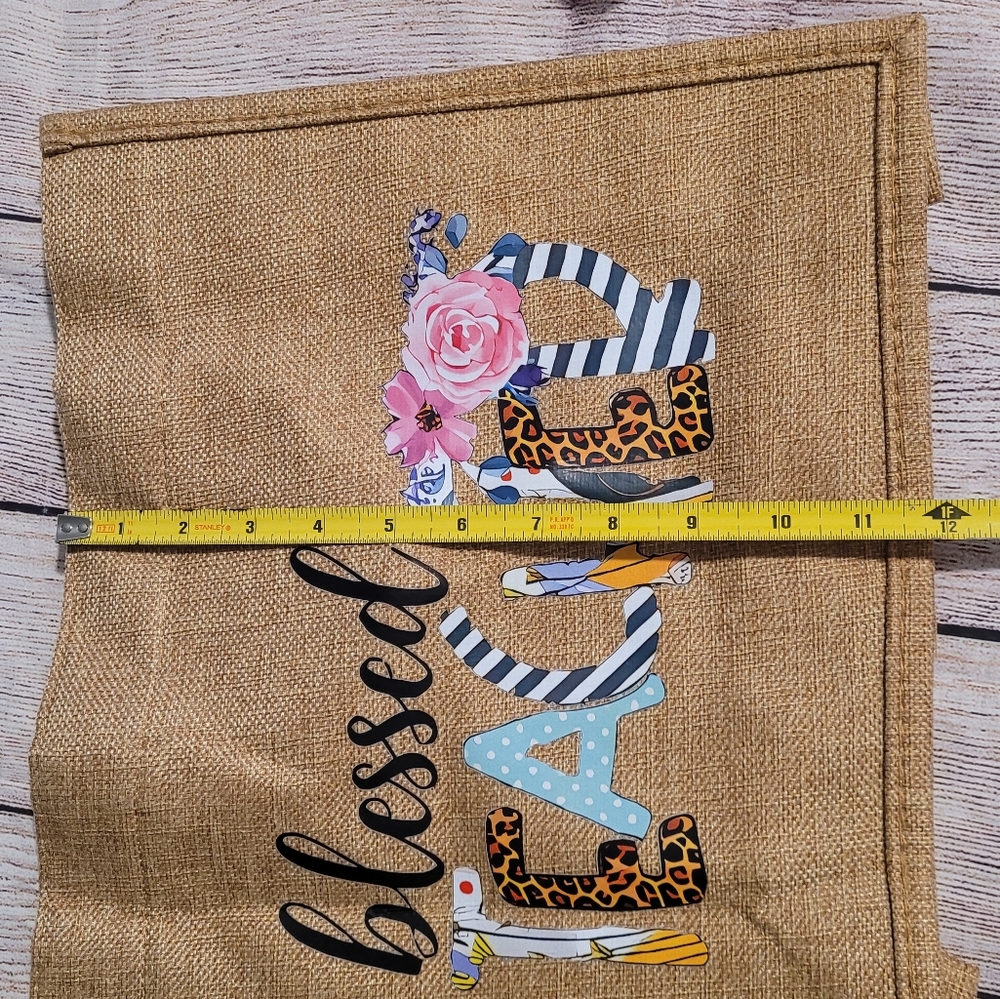'Blessed Teacher' Linen Tote bag✨️ - Picture 4 of 8